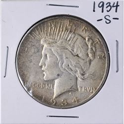 1934-S $1 Peace Silver Dollar Coin