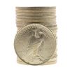 Image 2 : Roll of (20) Brilliant Uncirculated 1922-1925 $1 Peace Silver Dollar Coins