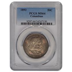 1893 Columbian Exposition Half Dollar Coin PCGS MS64