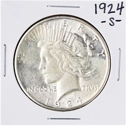 1924-S $1 Peace Silver Dollar Coin