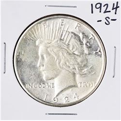 1924-S $1 Peace Silver Dollar Coin