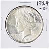 Image 1 : 1924-S $1 Peace Silver Dollar Coin