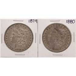 Lot of 1879-1880 $1 Morgan Silver Dollar Coins