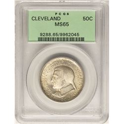 1936 Cleveland Commemorative Half Dollar Coin PCGS MS65 Old Green Holder