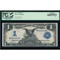 1899 $1 Black Eagle Silver Certificate PCGS 66PPQ