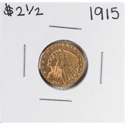 1915 $2 1/2 Indian Head Quarter Eagle Gold Coin