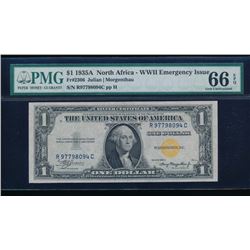 1935A $1 North Africa Silver Certificate PMG 66EPQ