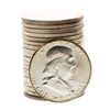 Image 1 : Roll of (20) Brilliant Uncirculated 1963 Franklin Half Dollar Coins