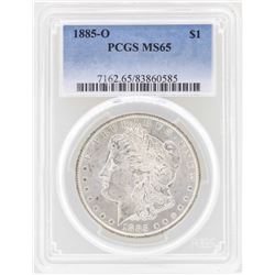 1885-O $1 Morgan Silver Dollar Coin PCGS MS65