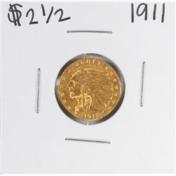 1911 $2 1/2 Indian Head Quarter Eagle Gold Coin