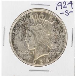 1924-S $1 Peace Silver Dollar Coin