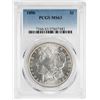 Image 1 : 1886 $1 Morgan Silver Dollar Coin PCGS MS63