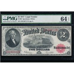 1917 $1 Legal Tender Note PMG 64EPQ