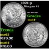 Image 1 : 1921-p Morgan Dollar $1 Grades Choice+ Unc