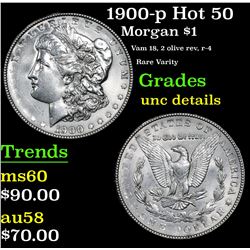 1900-p Hot 50 Morgan Dollar $1 Grades Unc Details