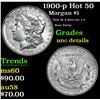 Image 1 : 1900-p Hot 50 Morgan Dollar $1 Grades Unc Details
