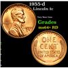 Image 1 : 1955-d Lincoln Cent 1c Grades Choice+ Unc RD