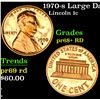 Image 1 : 1970-s Large Date Lincoln Cent 1c Grades Gem++ Proof rd
