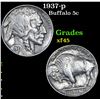 Image 1 : 1937-p Buffalo Nickel 5c Grades xf+