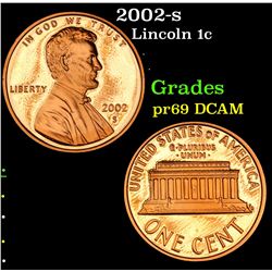 2002-s Lincoln Cent 1c Grades GEM++ Proof Deep Cameo