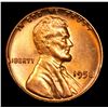 Image 2 : 1958-p Mint Error Lincoln Cent 1c Grades Choice+ Unc RB