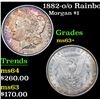 Image 1 : 1882-o/o Rainbow Toned Morgan Dollar $1 Grades Select+ Unc