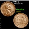 Image 1 : 1932-p Lincoln Cent 1c Grades Select AU