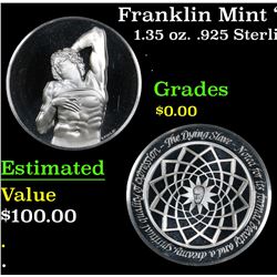 Franklin Mint "The Genius of Michelangelo" 1.35 oz. .925 Sterling Silver Medal