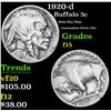 Image 1 : 1920-d Buffalo Nickel 5c Grades f+