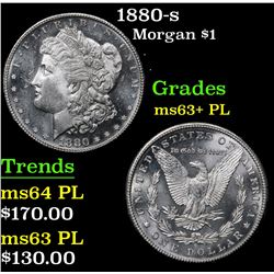 1880-s Morgan Dollar $1 Grades Select Unc+ PL