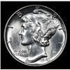 Image 2 : 1943-p Mercury Dime 10c Grades GEM+ Unc