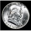 Image 2 : 1951-p Franklin Half Dollar 50c Grades Select Unc+ FBL