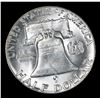Image 3 : 1951-p Franklin Half Dollar 50c Grades Select Unc+ FBL