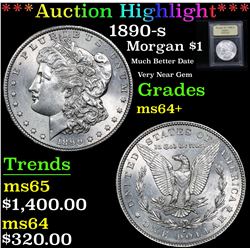 ***Auction Highlight*** 1890-s Morgan Dollar $1 Graded Choice+ Unc By USCG (fc)