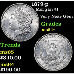 1879-p Morgan Dollar $1 Grades Choice+ Unc