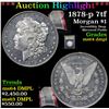 Image 1 : ***Auction Highlight*** 1878-p 7tf Morgan Dollar $1 Graded Choice Unc DMPL By USCG (fc)