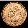 Image 2 : 1901 Indian Cent 1c Grades Choice+ Unc RD