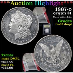 ***Auction Highlight*** 1887-o Morgan Dollar $1 Graded Select Unc DMPL By USCG (fc)