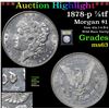 Image 1 : ***Auction Highlight*** 1878-p 7/8tf Morgan Dollar $1 Graded Select Unc By USCG (fc)