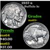 Image 1 : 1937-s Buffalo Nickel 5c Grades Select+ Unc