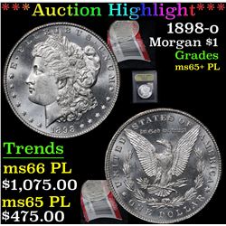 ***Auction Highlight*** 1898-o Morgan Dollar $1 Graded GEM+ PL By USCG (fc)