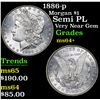 Image 1 : 1886-p Morgan Dollar $1 Grades Choice+ Unc