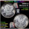Image 1 : ***Auction Highlight*** 1881-o Morgan Dollar $1 Graded Select Unc+ DMPL By USCG (fc)