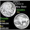 Image 1 : 1926-s Buffalo Nickel 5c Grades f+