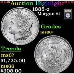 ***Auction Highlight*** 1885-o Morgan Dollar $1 Graded GEM++ Unc By USCG (fc)