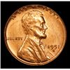Image 2 : 1951-s Lincoln Cent 1c Grades Choice+ Unc RD