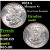 Image 1 : 1881-s Morgan Dollar $1 Grades GEM Unc