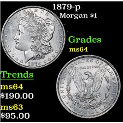 1879-p Morgan Dollar $1 Grades Choice Unc