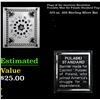 Image 1 : Flags of the American Revolution Franklin Mint Set Pulaski Standard Flag 245 Grams Sterling Silver