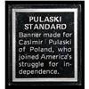 Image 3 : Flags of the American Revolution Franklin Mint Set Pulaski Standard Flag 245 Grams Sterling Silver